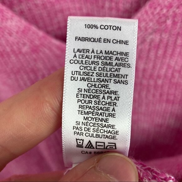 Express Pink V-Neck Knit Sweater 3/4 Sleeves Size Medium Top‎ Short Sleeve Boho - Picture 7 of 8